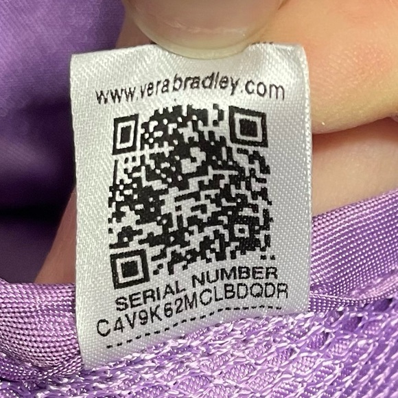 New VERA BRADLEY LIGHTEN UP LARGE TRAVEL DUFFEL, LAVENDER BOTANICAL - Picture 5 of 14